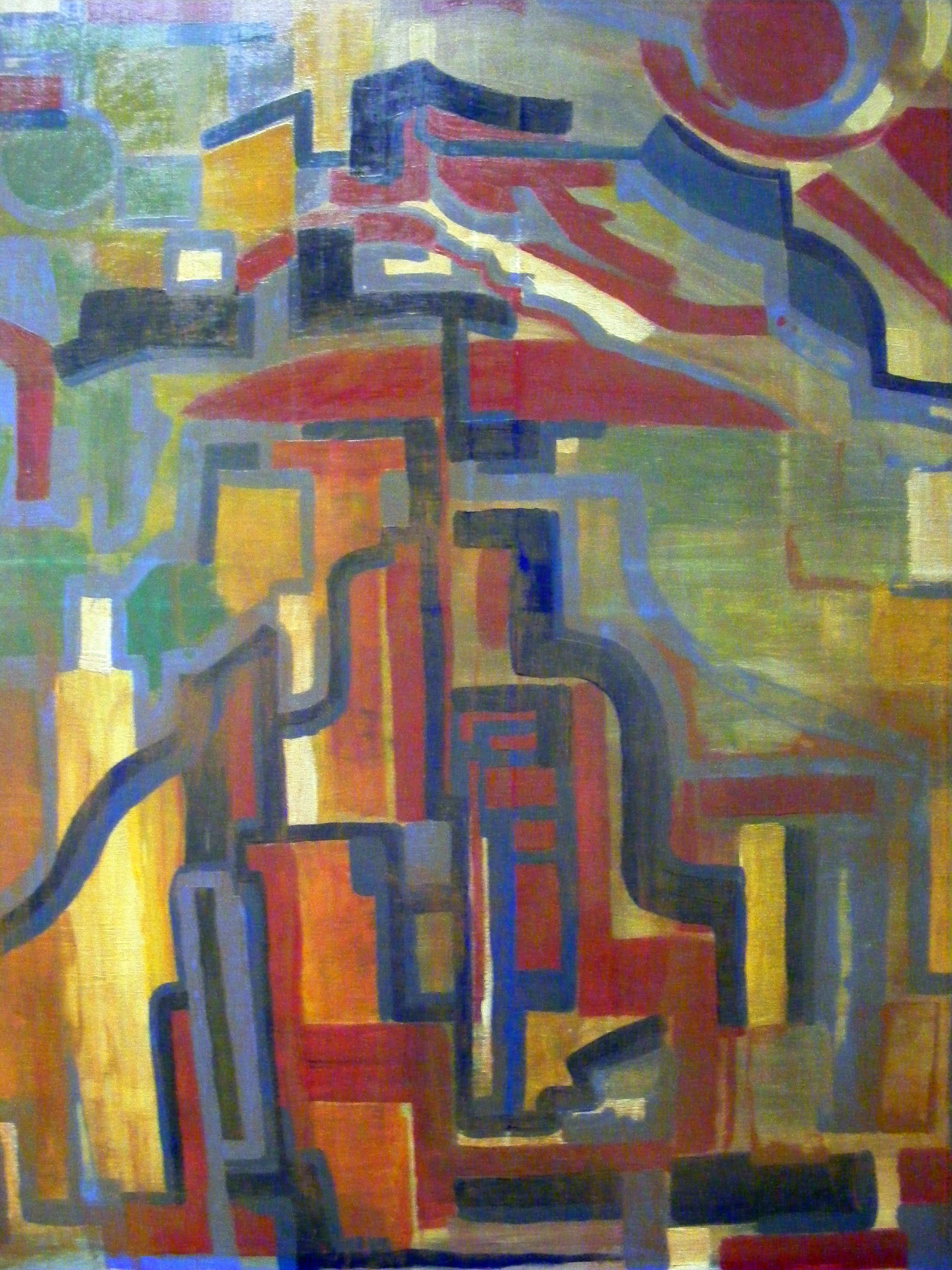 Jakob Tillmann, Gemälde ohne Titel, 120 x 100