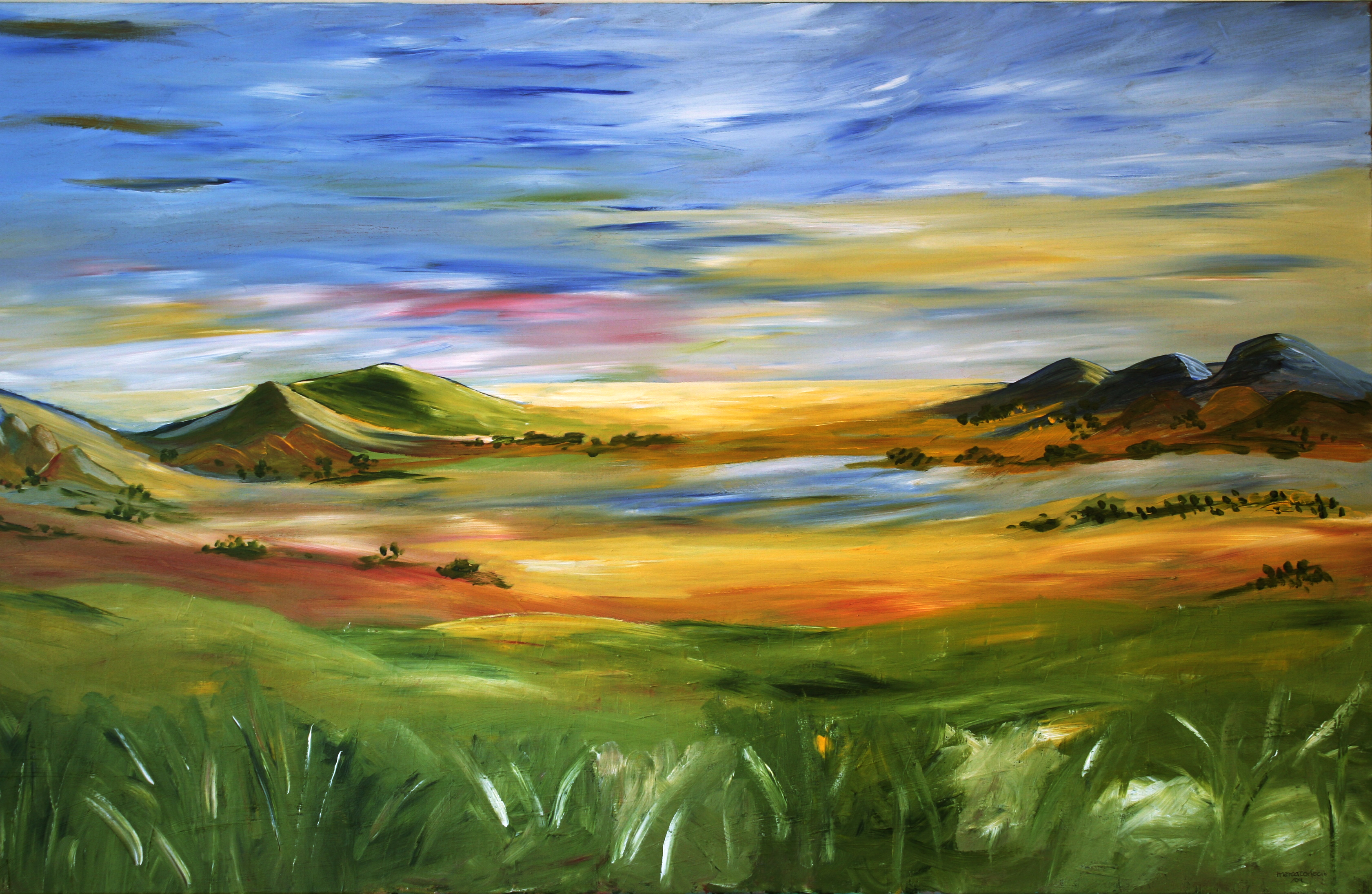 Jakob Tillmann, Gemälde ohne Titel, 160 x 100